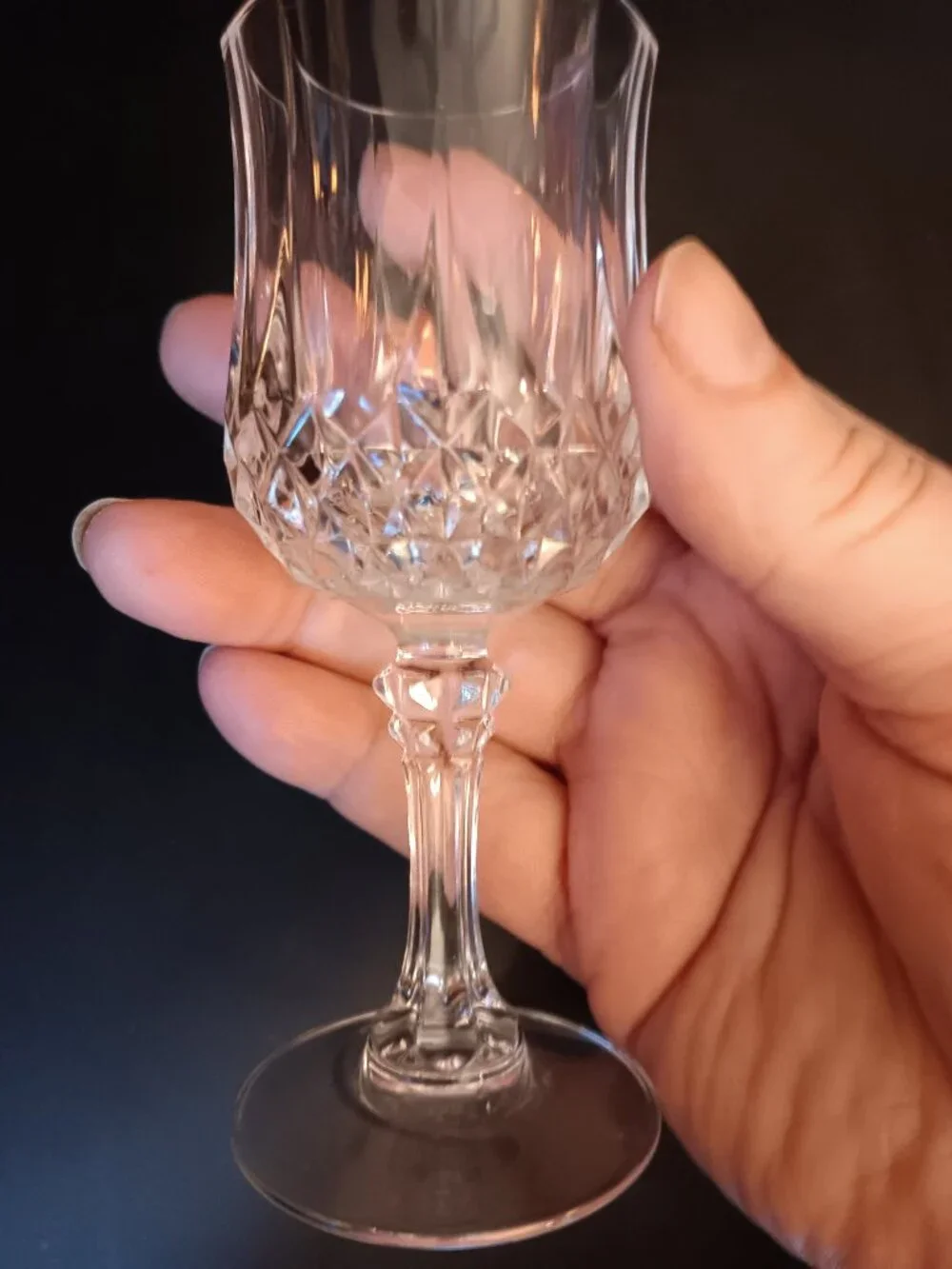 Vintage D' ARQUES LONGCHAMP CORDIAL GLASSES SET OF 4 RARE 4-1/2 inches tall!!!